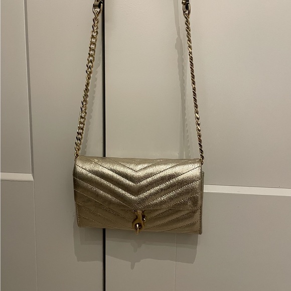 Rebecca Minkoff Edie quilted crossbody bag silver - Picture 5 of 12